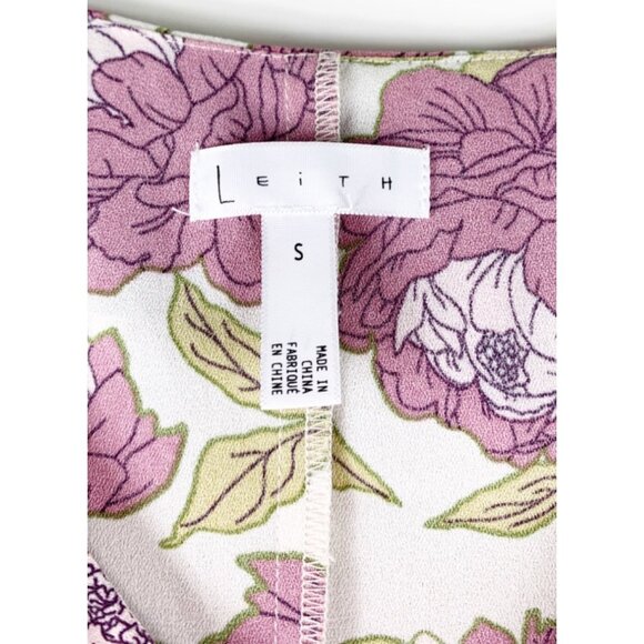 Leith Floral Sleeveless Top Ruffles Racerback Fairy Prairie Cottage Size Small - Picture 7 of 12